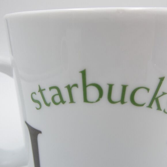 Starbucks Lebanon City Collector Series Coffee Mug Cup 2002 White & Green - Picture 12 of 12